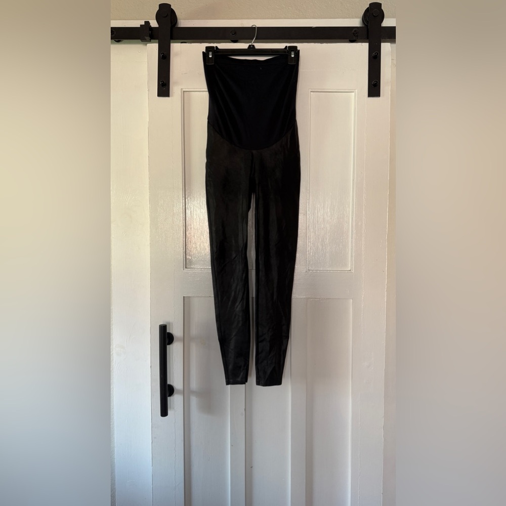 Spanx Mama Maternity Faux Leather Leggings